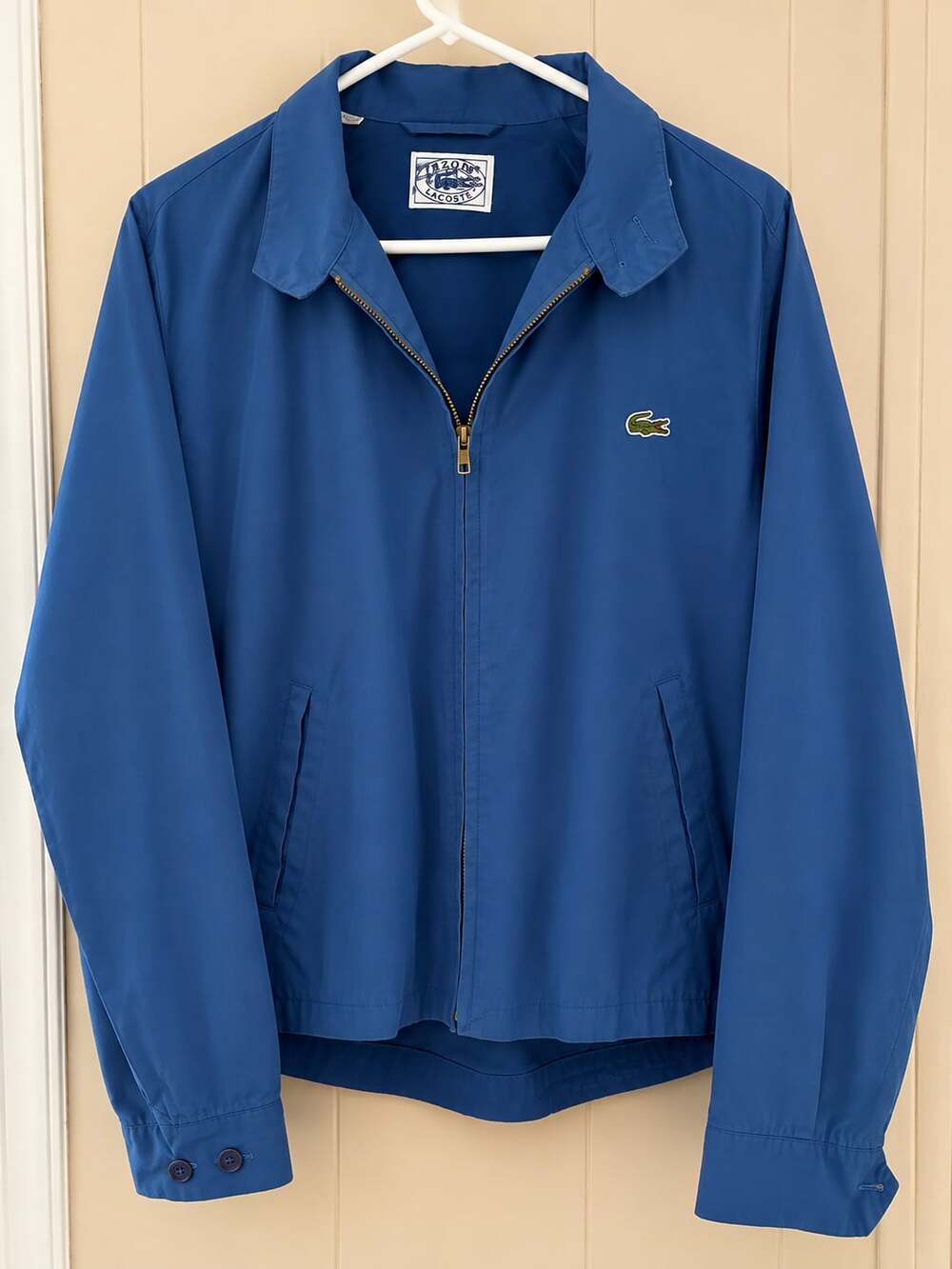 Vintage Izod Lacoste Full Zip Harrington Style Lightweight Jacket